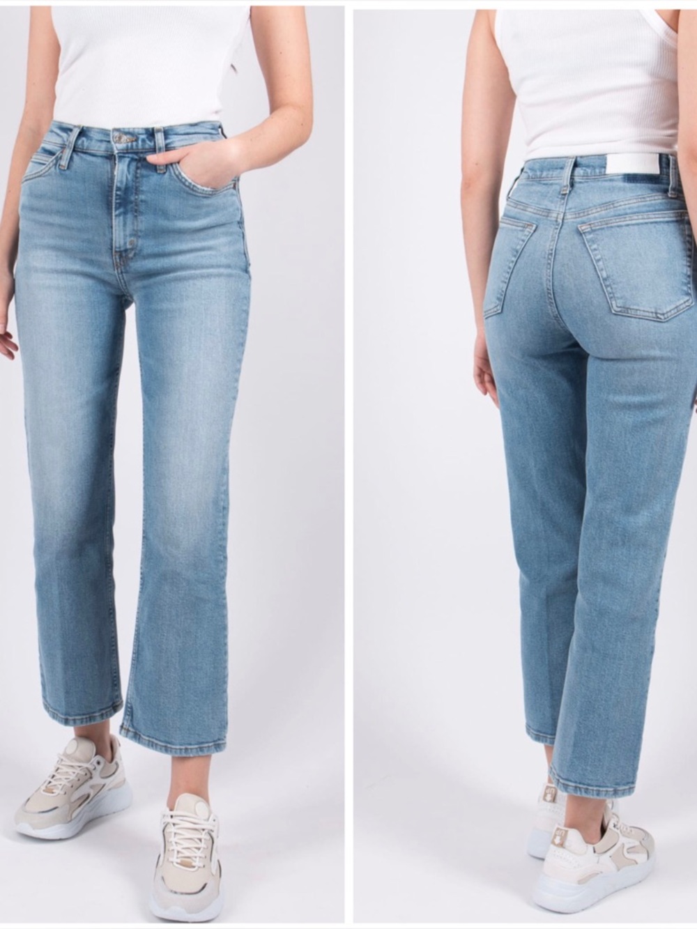 Re/Done 70’s Boot Crop Jeans, 26